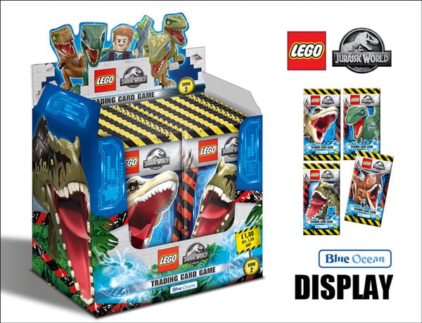 LEGO Jurassic World Trading Cards Serie 2 – Display med 50 paket (tyska)
