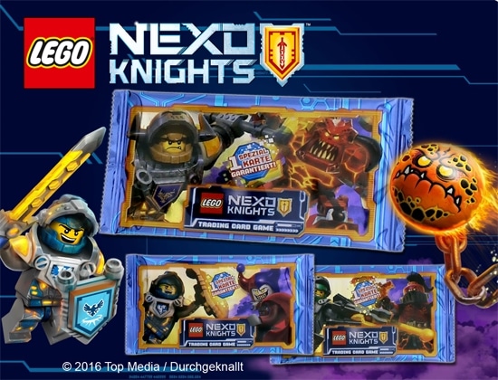 LEGO Nexo Knights Serie 1 samlarkort – Display med 50 paket (tyska)