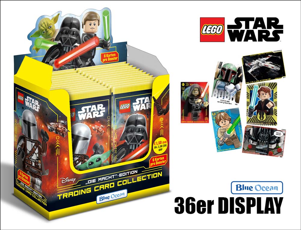 LEGO Star Wars Trading Cards Serie 4 "Die Macht Edition" – Display med 36 paket (tyska)