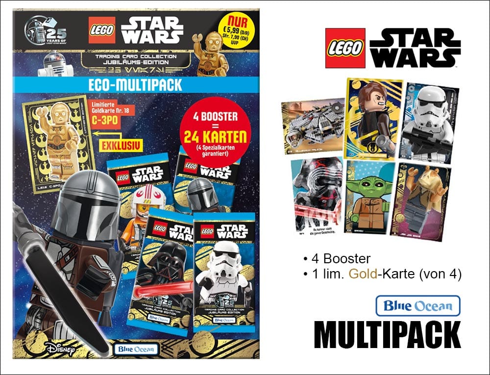 LEGO Star Wars Trading Cards Serie 5 "25 år med LEGO Star Wars" – Display med 36 paket
