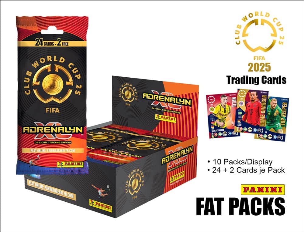 Panini Adrenalyn XL FIFA Club World Cup 2025 – Fat Pack-display med 10 fat packs