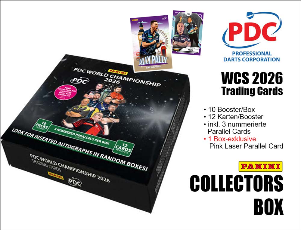 Panini Darts PDC World Championship 2026 – Collectors Box