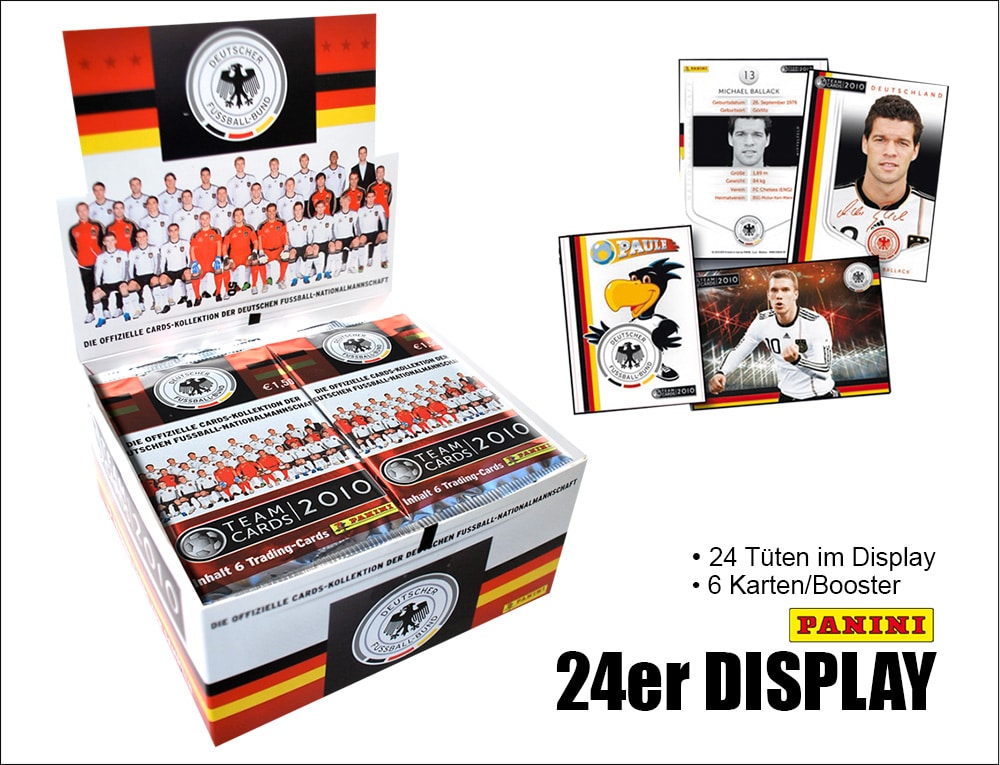 Panini Deutsche Nationalmannschaft 2010 Trading Cards – Display (24 paket)