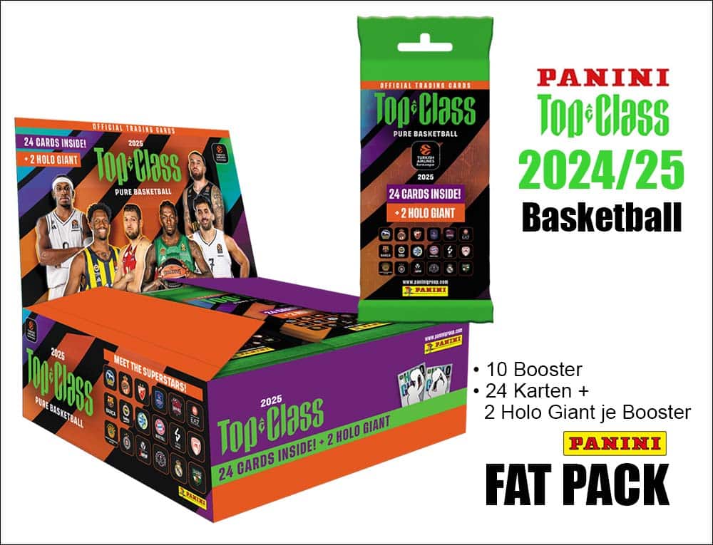 Panini EuroLeague Basketball 2024/25 Top Class – Fat Pack Display