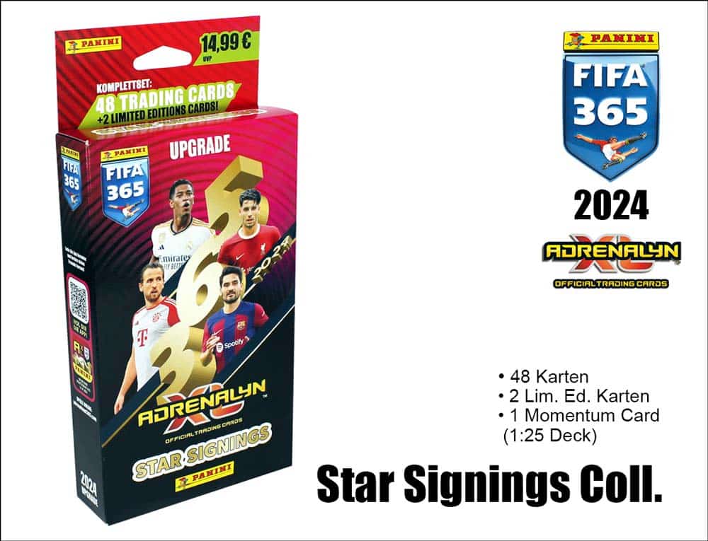Panini FIFA 365 2024 Adrenalyn XL – Star Signings Collection (tyska)