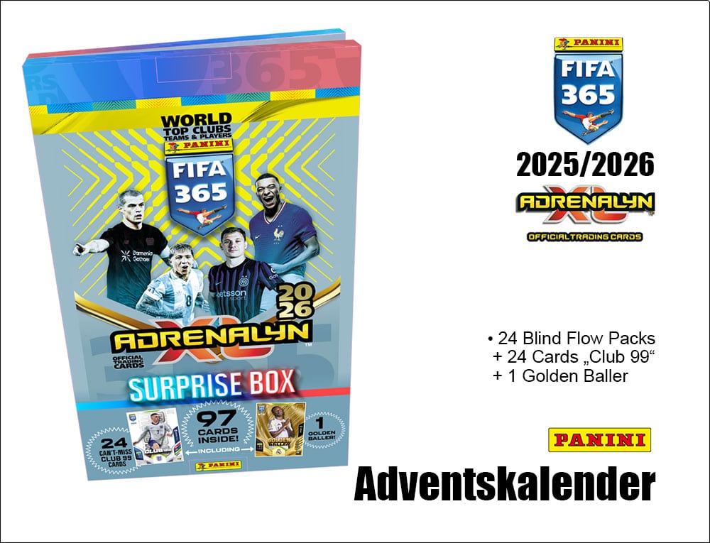 Panini FIFA 365 Adrenalyn XL 2026 – Adventskalender (Surprise Box)