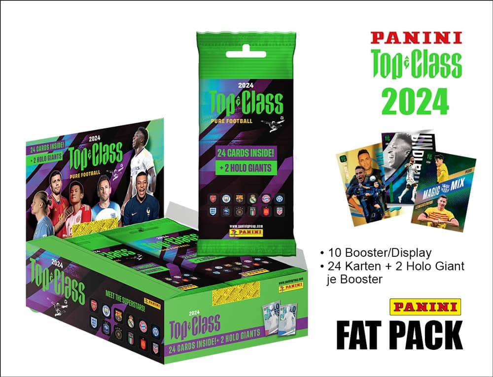 Panini FIFA Top Class 2023/24 Fat Pack Display (10 fat packs)
