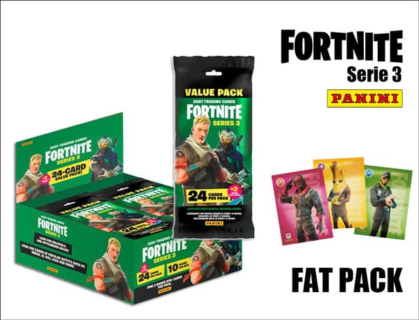Panini Fortnite Trading Cards Serie 3 (USA) – Display med 10 storpaket
