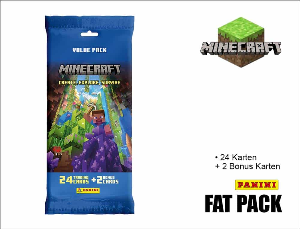 Panini Minecraft Trading Cards 3 – Fat Pack Display