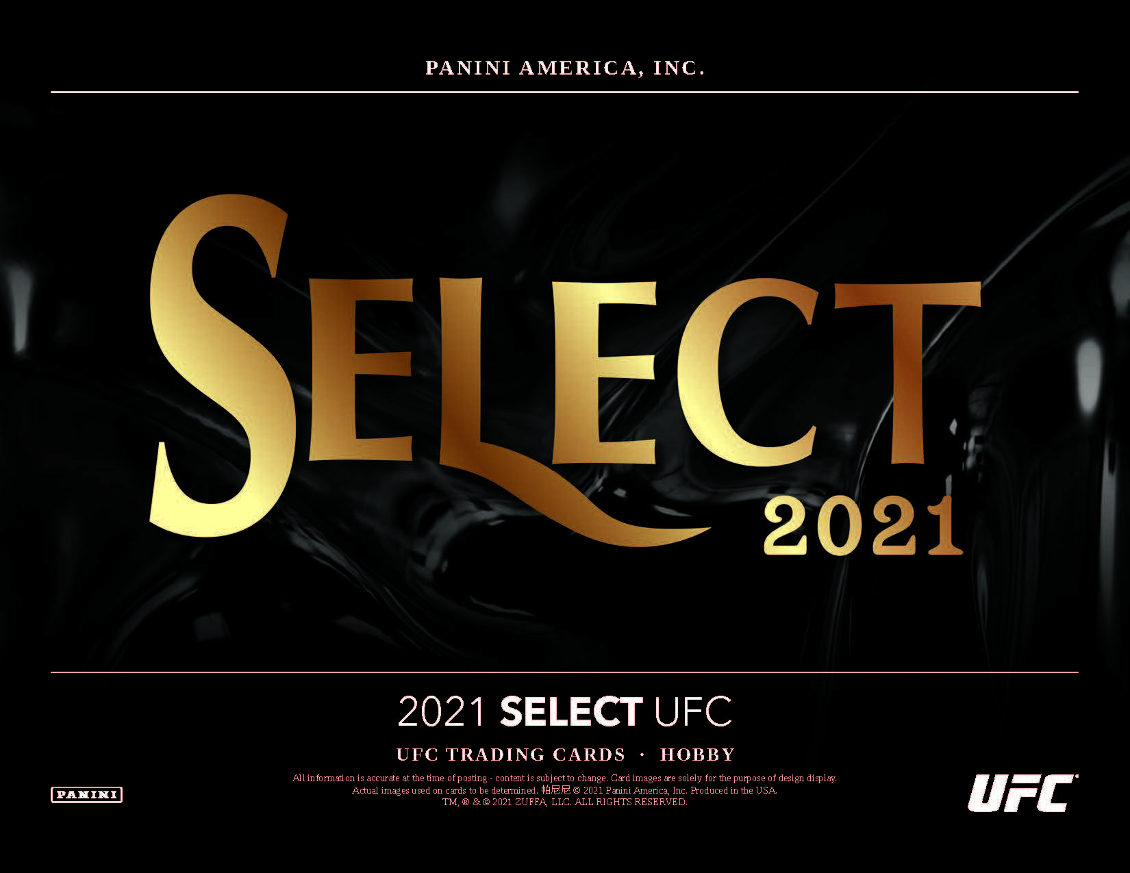 Panini Select UFC 2021 Hobby Box