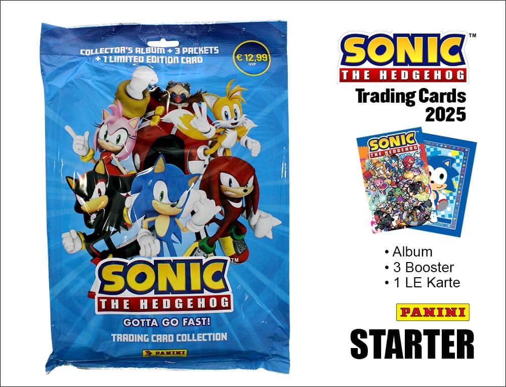 Panini Sonic The Hedgehog samlarkort – Startpaket (tyska)