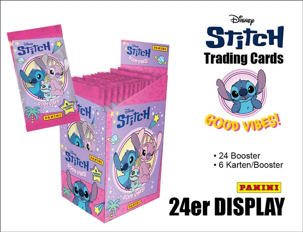 Panini Stitch Trading Cards – Good Vibes! – Display med 24 paket