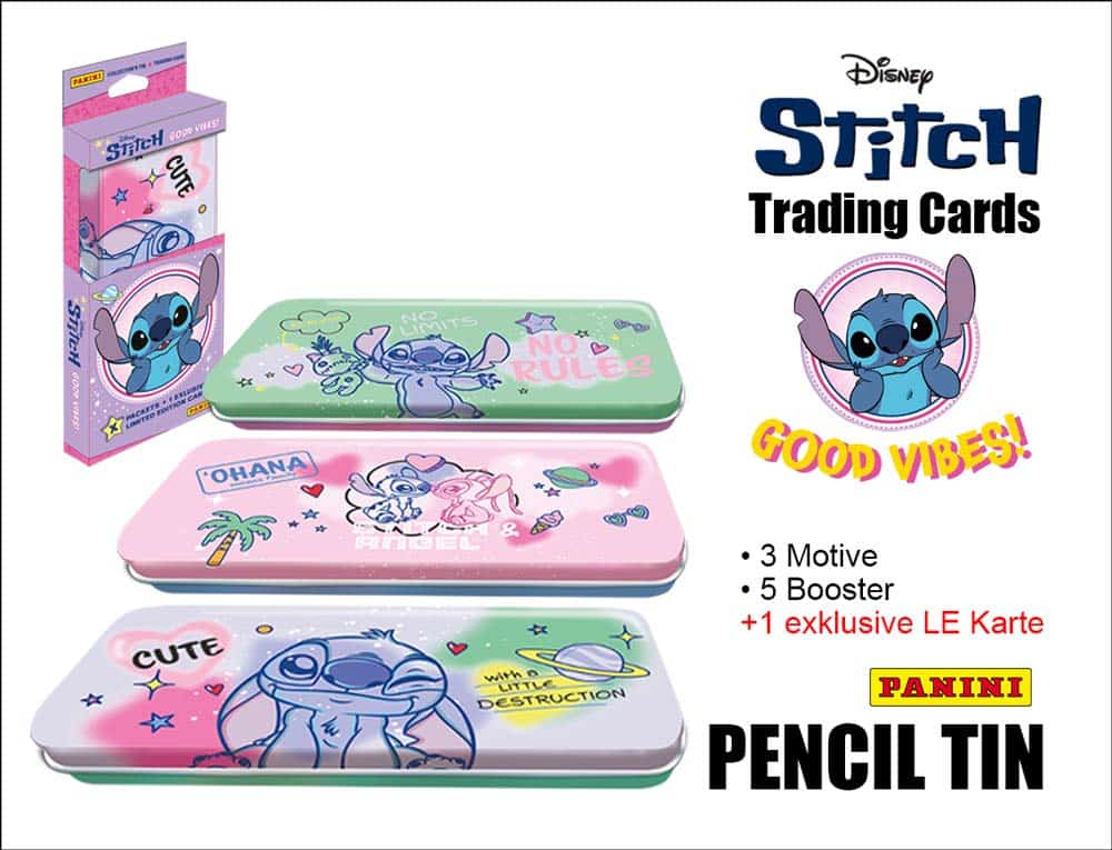 Panini Stitch Trading Cards – Good Vibes! – Pencil Tin