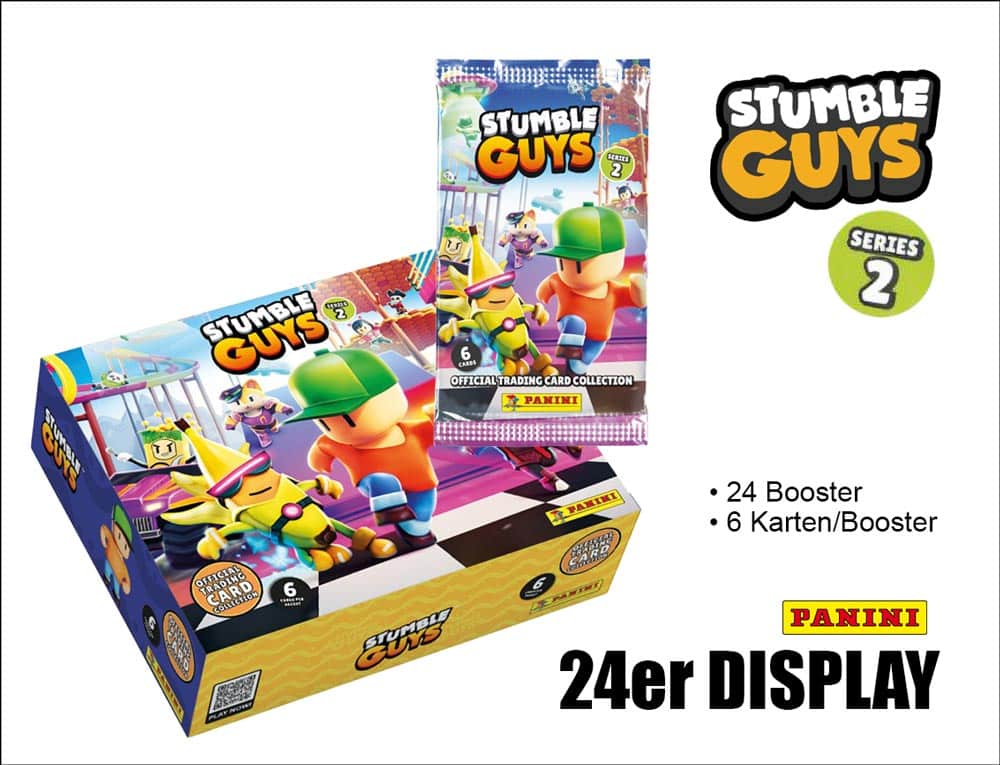 Panini Stumble Guys 2 Trading Cards – Display (24 paket)