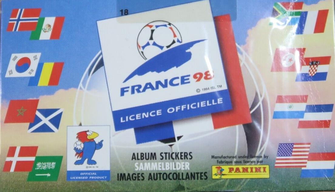 Panini World Cup France 98 Sticker Box (sealed)