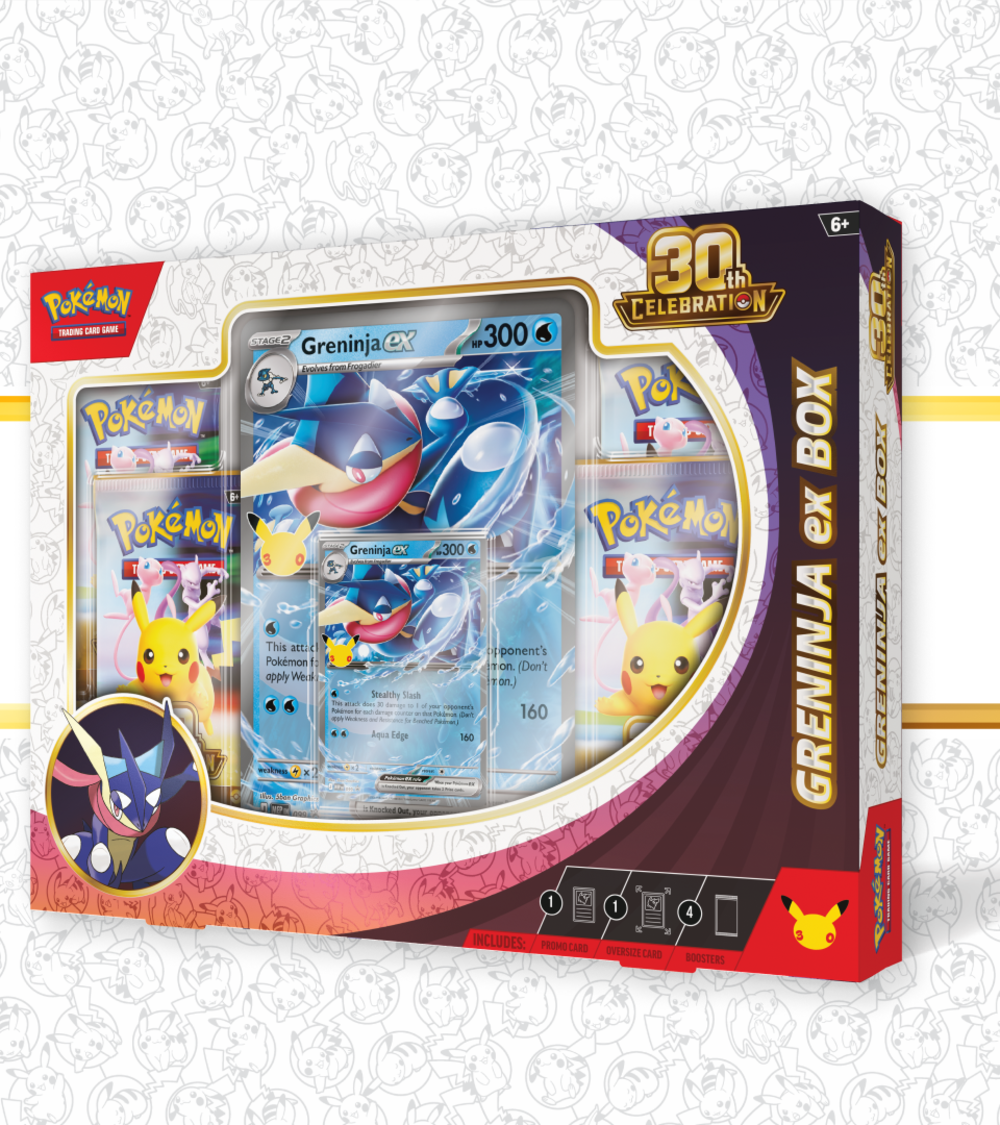 Pokémon 30th Celebration – Pokémon ex Box: Sylveon ex & Greninja ex (Greninja ex)