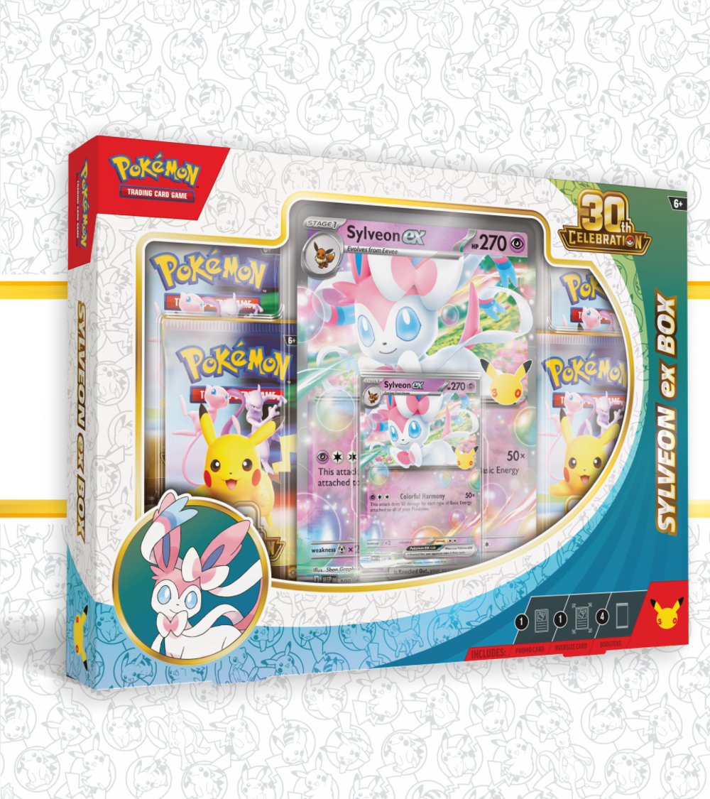 Pokémon 30th Celebration – Pokémon ex Box: Sylveon ex & Greninja ex (Sylveon ex)