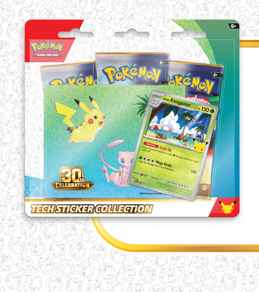 Pokémon 30th Celebration – Tech Sticker Collection (Alolan Exeggutor)