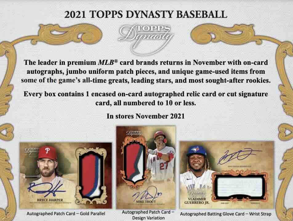 Topps Dynasty Baseball 2021 Box