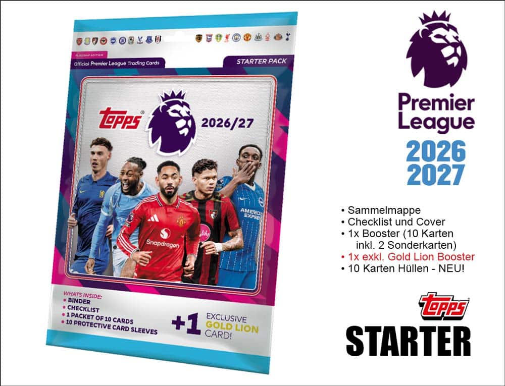Topps Flagship Premier League 2026/2027 – Startpaket (engelska)