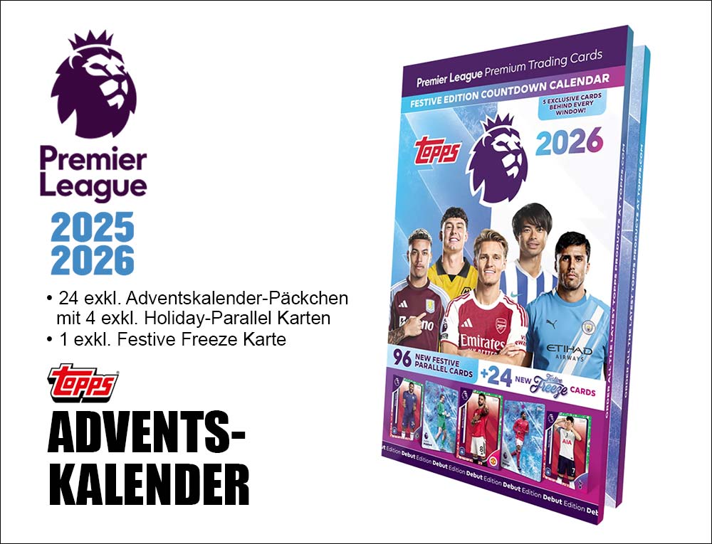 Topps Premier League Trading Cards 2025/26 Adventskalender