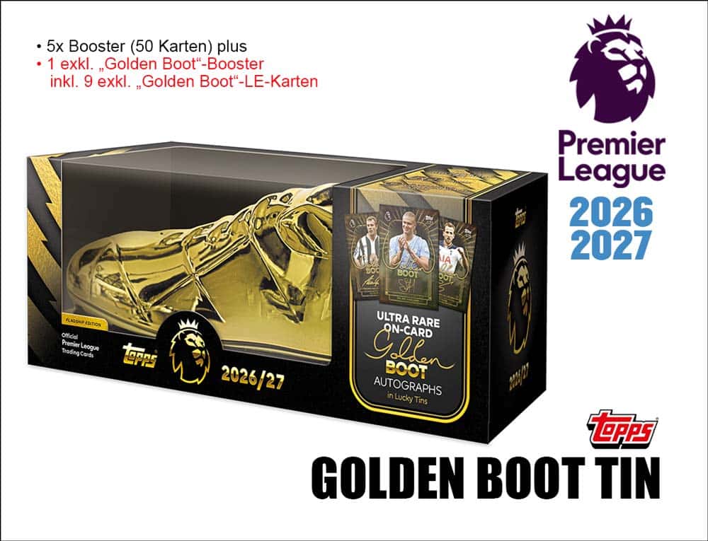 Topps Premier League Trading Cards 2026/27 – Golden Boot Tin