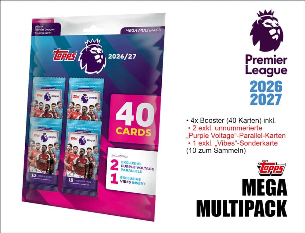Topps Flagship Premier League 2026/2027 – Mega Multipack