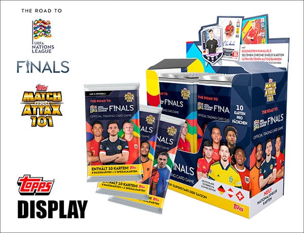 Topps Road To UEFA Nations League Finals 2022 – Display med 24 paket