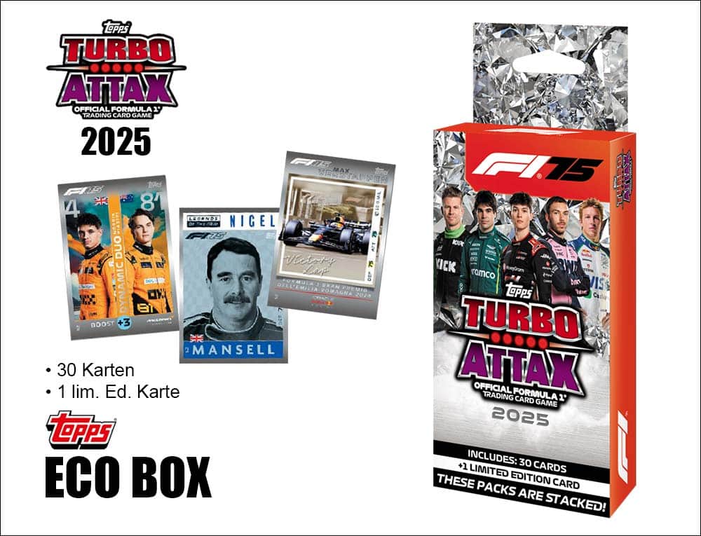Topps Turbo Attax Formel 1 2025 – Eco Value Box