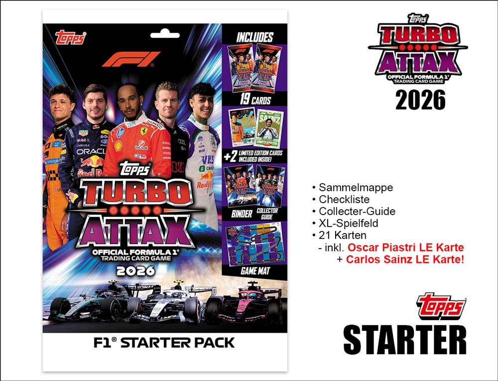 Topps Turbo Attax Formel 1 2026 – Starter Pack