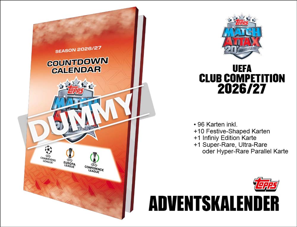 Topps UEFA Champions League Match Attax 2026/27 – Adventskalender