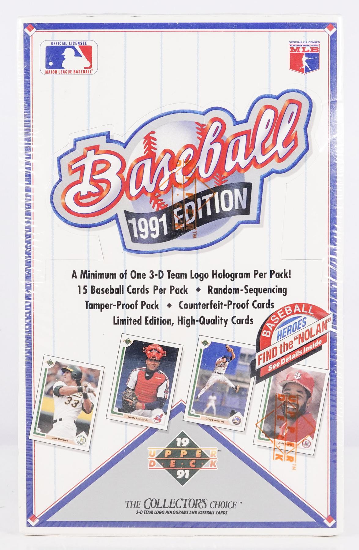 Upper Deck Baseball 1991 Low Series Box (sealed)